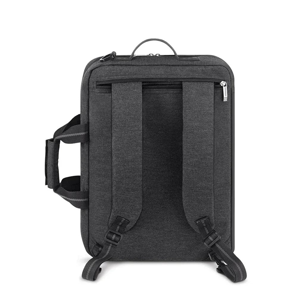 Solo New York Duane Hybrid Briefcase Backpack 15.6 Laptop Bag Travel Grey EUC
